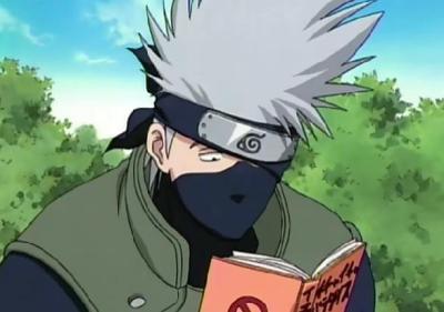 Kakashi reading
